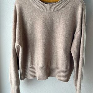 Faherty Cozy Crewneck Sweater in Taupe